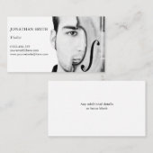 ヴィオパーソナライズされたラ写真テンプレートブモダンラック 名刺 (正面/裏面)