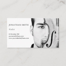 ヴィオパーソナライズされたラ写真テンプレートブモダンラック 名刺