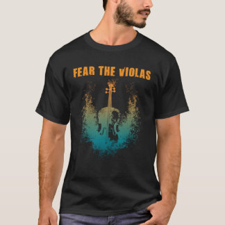 ヴィオラスヴァイオラ奏者のジャズミュージックオーケストラを恐れる Tシャツ