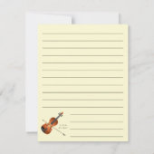 ヴィオラバイオリンミュージック先生ミュージシャン サンキューカード (裏面)