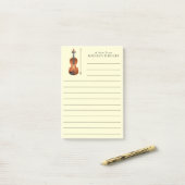 ヴィオラバイオリンミュージック先生ミュージシャン ポストイット (デスク上)