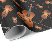 ヴィオラバイオリンミュージック先生ミュージシャン ラッピングペーパー (ロールコーナー)
