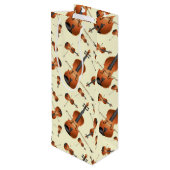 ヴィオラバイオリンミュージック先生ミュージシャン ワインギフトバッグ (裏面アングル)