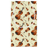 ヴィオラヴァイオリン音楽先生ミュージシャン スモールペーパーバッグ (裏面)