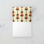 ヴィオラヴァイオリン音楽先生ミュージシャン ノートカード (内部)