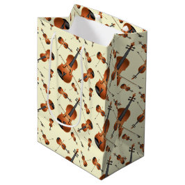 ヴィオラヴァイオリン音楽先生ミュージシャン ミディアムペーパーバッグ