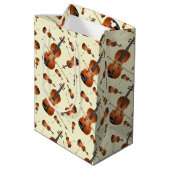 ヴィオラヴァイオリン音楽先生ミュージシャン ミディアムペーパーバッグ (裏面アングル)