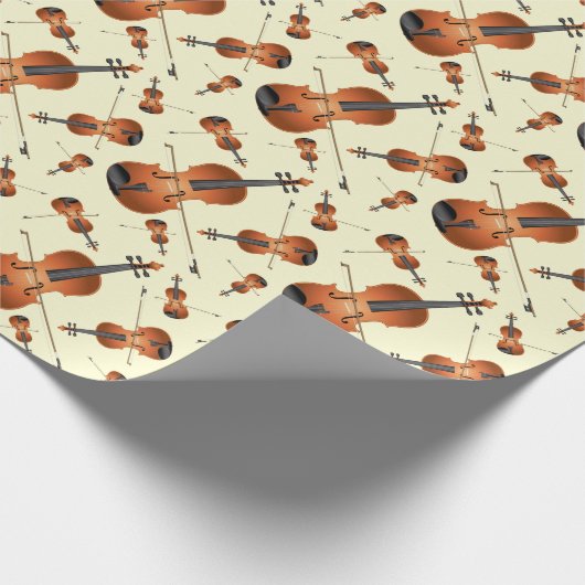 ヴィオラヴァイオリン音楽先生ミュージシャン ラッピングペーパー (角)
