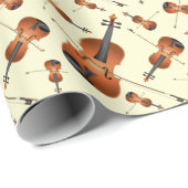 ヴィオラヴァイオリン音楽先生ミュージシャン ラッピングペーパー (ロールコーナー)