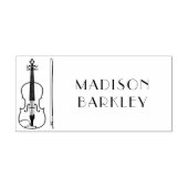 ヴィオラヴァイオリン音楽先生ミュージシャン ラバースタンプ (インプリント)