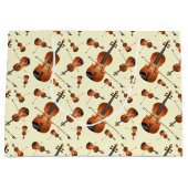 ヴィオラヴァイオリン音楽先生ミュージシャン ラージペーパーバッグ