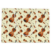 ヴィオラヴァイオリン音楽先生ミュージシャン ラージペーパーバッグ