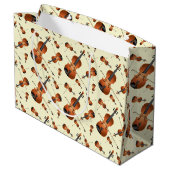 ヴィオラヴァイオリン音楽先生ミュージシャン ラージペーパーバッグ