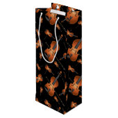 ヴィオラヴァイオリン音楽先生ミュージシャン ワインギフトバッグ (裏面アングル)