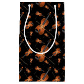 ヴィオラヴァイオリン音楽先生 スモールペーパーバッグ (正面)