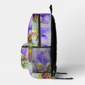 ヴィオラヴィオラスパープルウォーターカラーガールズバックパック プリントバックパック (右)