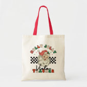 ヴィオラ先生ホリーすてきクリスマスミュージックサンタ トートバッグ (正面)