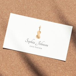 ヴィオラ先生金ゴールドプロフェッショナルホワイト 名刺