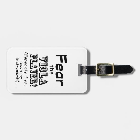 ヴィオラ選手を恐れる ラゲッジタグ (正面横)