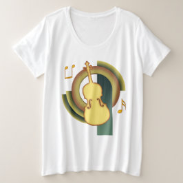 ヴィオラ デコ1 プラスサイズTシャツ
