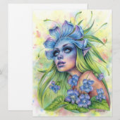 ヴィオラ ファンタジー フラワー フェイ エンチャントレス アート カード (正面/裏面)