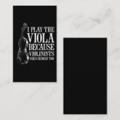 ヴィオリおもしろいニストにヒーローが必要なビオラ選手 名刺 (正面/裏面)