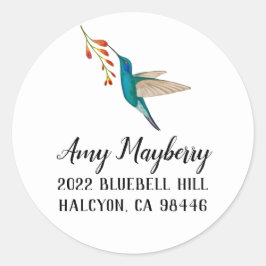 ヴィオリーテアハミングバード差出人住所クラス ラウンドシール