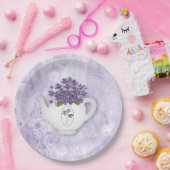 ヴィオレインティーポット紙プレート ペーパープレート (パーティー)