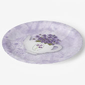 ヴィオレインティーポット紙プレート ペーパープレート (アングル)