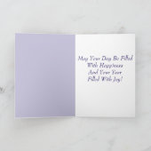 ヴィオレットジュヴェン誕生フラワー誕生日 カード (内部)