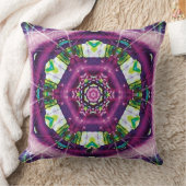 ヴィオレット万華鏡のように千変万化するパターン クッション (ブランケット)