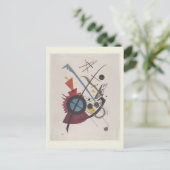 ヴィオレット(1923)ワッシリー・カンディンスキー著モダン画 ポストカード (スタンド正面)