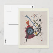 ヴィオレット(1923)ワッシリー・カンディンスキー著モダン画 ポストカード (正面/裏面)