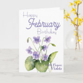 ヴィオレーツファヴェン誕生フラワー カード (黄色い花)