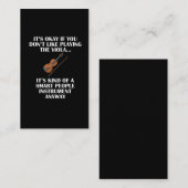 ヴィオ頭が切れるラプレーヤー粗野なユーモアおもしろいミュージシャン 名刺 (正面/裏面)