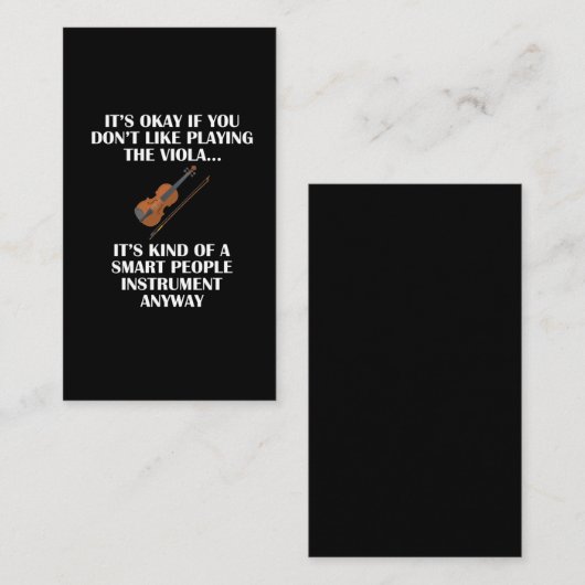 ヴィオ頭が切れるラプレーヤー粗野なユーモアおもしろいミュージシャン 名刺 (正面/裏面)