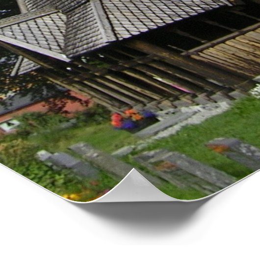 ヴィクスターブ教会 ポスター (角)