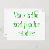 ヴィクセンはトナカイ人気があるアだ ポストカード (正面/裏面)