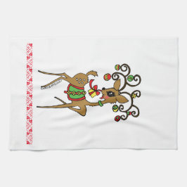 「ヴィクセン」かわいいアニメ・トナカイ キッチンタオル