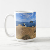 ヴィクトリアの島々湾沿岸のパノラマ コーヒーマグカップ (左)