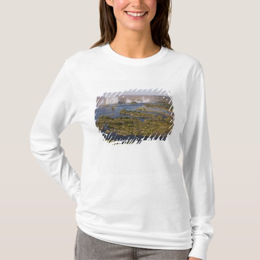 ヴィクトリアの滝, ザンベジ川, ザンビア - ジンバブエ 2 Tシャツ (正面)