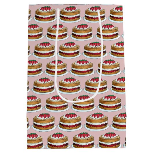 ヴィクトリアサンドイッチ スポンジケーキ イギリス イギリス風 パストリー ミディアムペーパーバッグ (裏面)