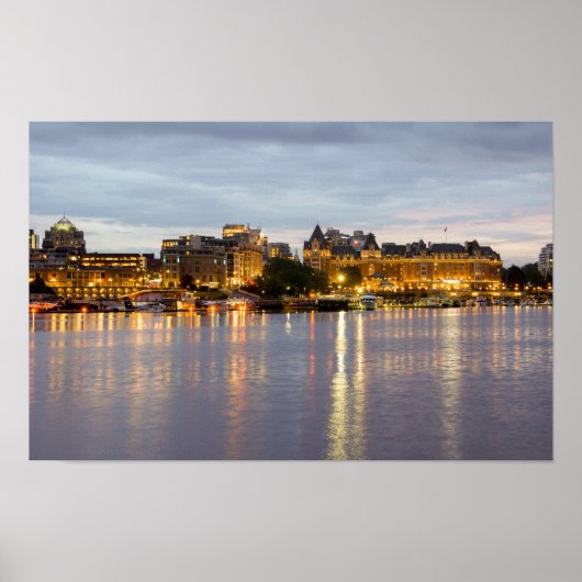 ヴィクトリアハーバーのナイトライトズ ポスター (正面)