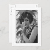 ヴィクトリアンな美しさの黒と白 ポストカード (正面/裏面)