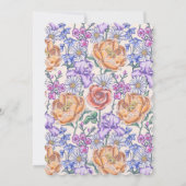 ヴィクトリアンフラワーのエンリッシュコテージウェディング招待状 招待状 (裏面)