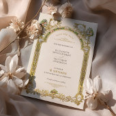 ヴィクトリアンロイヤルエレガンスウェディング Save The Date 招待状