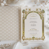 ヴィクトリアンロイヤルエレガンスウェディング Save The Date 招待状