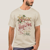 ヴィクトリアン水彩サンタのクリスマスコレクション Tシャツ (正面)