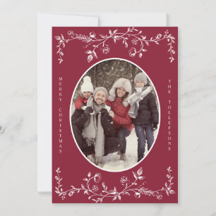 ヴィクトリアン アンティーク 赤 フランスの写真 クリスマス
