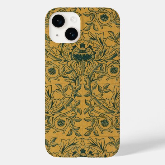 ヴィクトリアン・ウィリアム・モリス・フラワーテキスタイルパターン Case-Mate iPhoneケース (裏面)